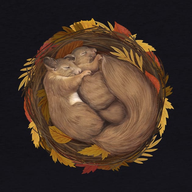 Sleeping Squirrels by LauraGraves